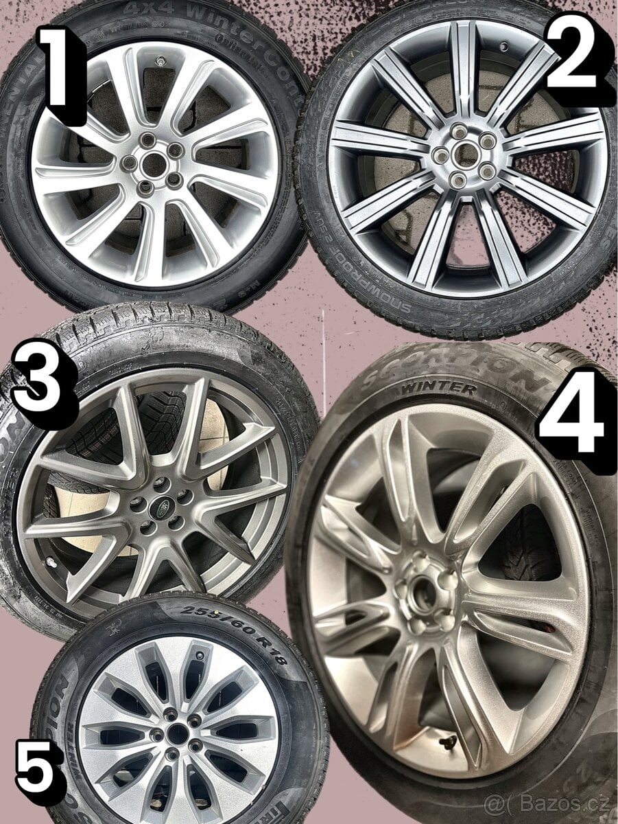 LAND ROVER / RANGE ROVER KOLA 5x108 – ZIMNÍ SADY