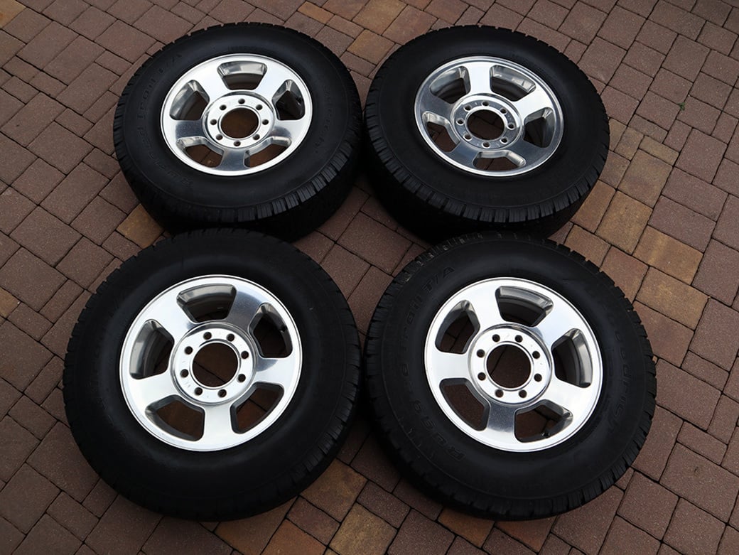 17" 8x165 ALU SADA DODGE RAM 2500 3500 - LEŠTĚNÉ