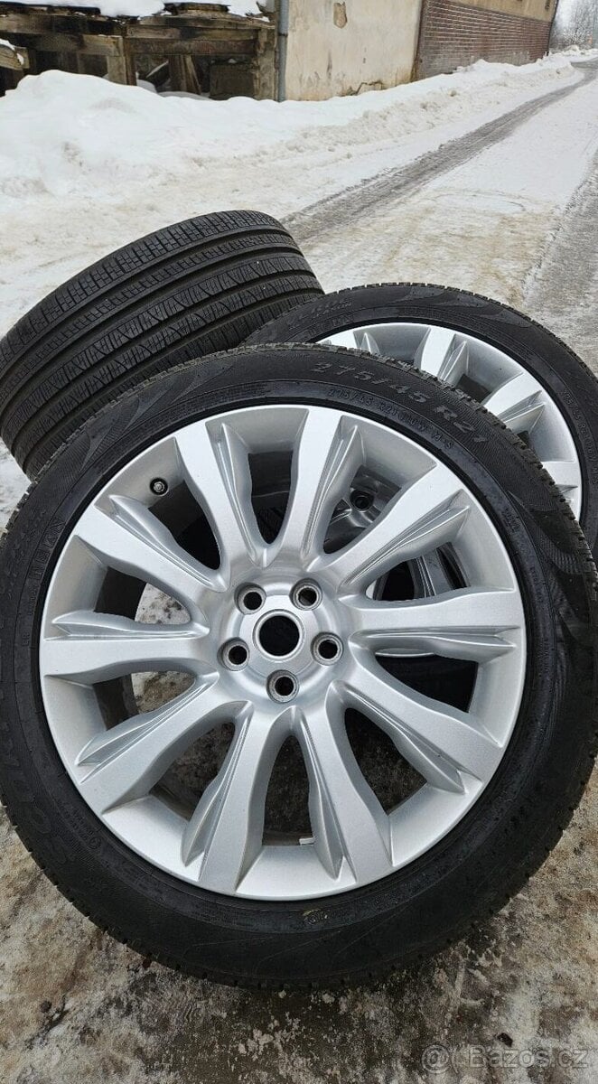 TOP ALU kola Land Rover 21" – 5×120, Pirelli 98 %