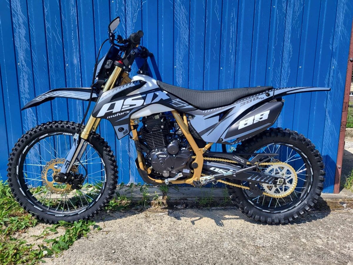 Pitbike ASIX XB-88 300ccm 21/18“ sivá