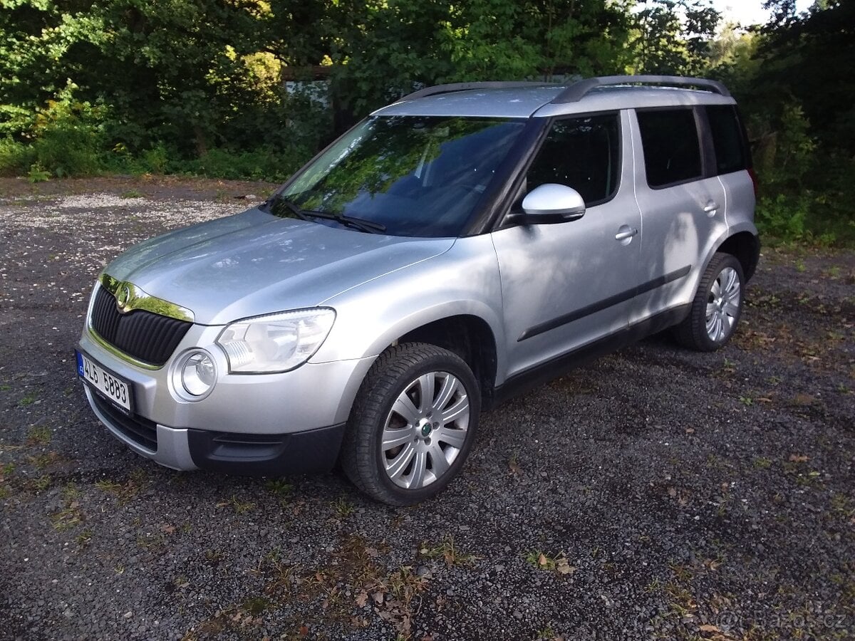 YETI 2.0TDI 103KW,,DIGI KLIMA,,4x4,,VYHŘEV,STK,ČR-KOUPENÉ