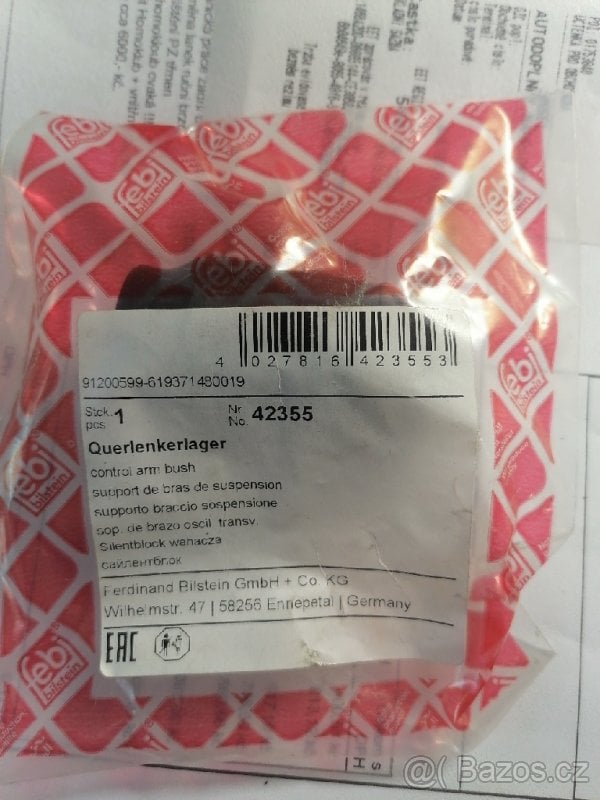 Silentblok spodních ramen 4521290 42355 Ford Ranger