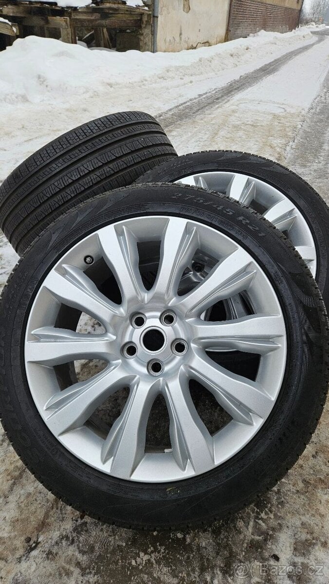 TOP ALU kola Land Rover 21" – 5×120, Pirelli 98 %