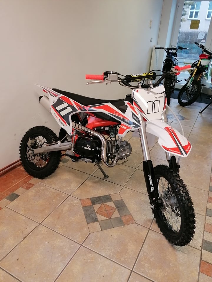 Pitbike Shark 125ccm 17x14 oranžová