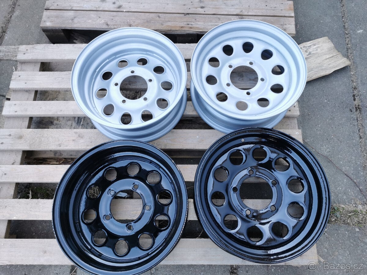 Disky 5x139,7 - opískované, lakované - Jimny