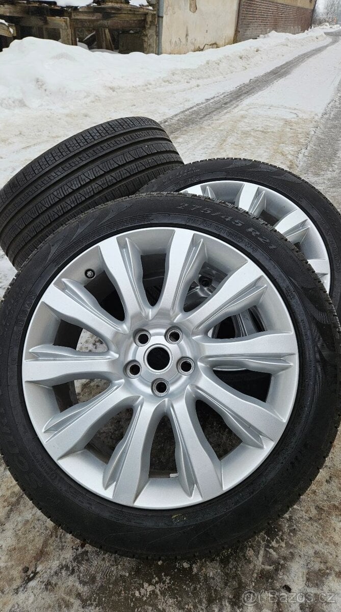 TOP ALU kola Land Rover 21" – 5×120, Pirelli 98 %
