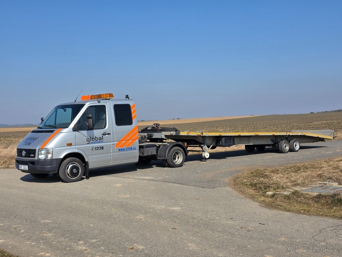Odtahový speciál Volkswagen LT46 + návěs Baldinger