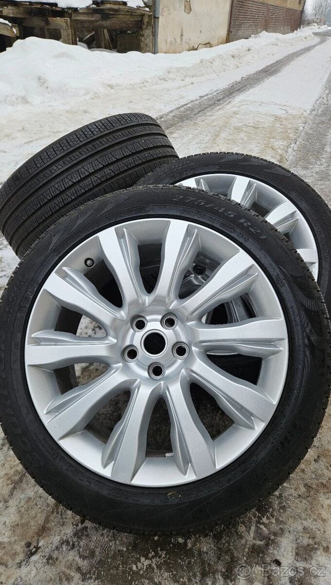 TOP ALU kola Land Rover 21" – 5×120, Pirelli 98 %