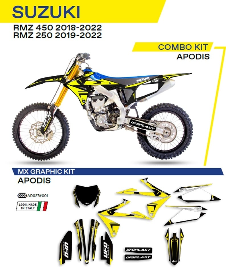 Sada polepů UFO Suzuki RMZ 250/450