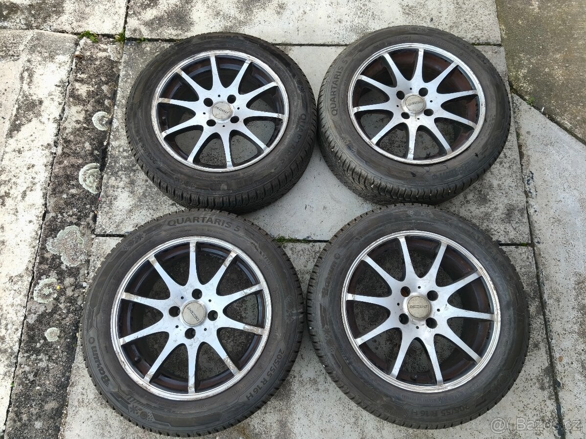 16" 4x108 al celoroční Citroen Peugeot + 205/55/16 nové
