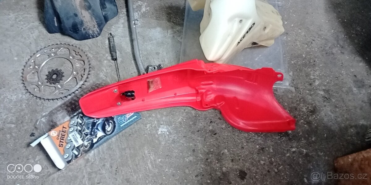 Honda CRF450X zadní blatník s led světlem