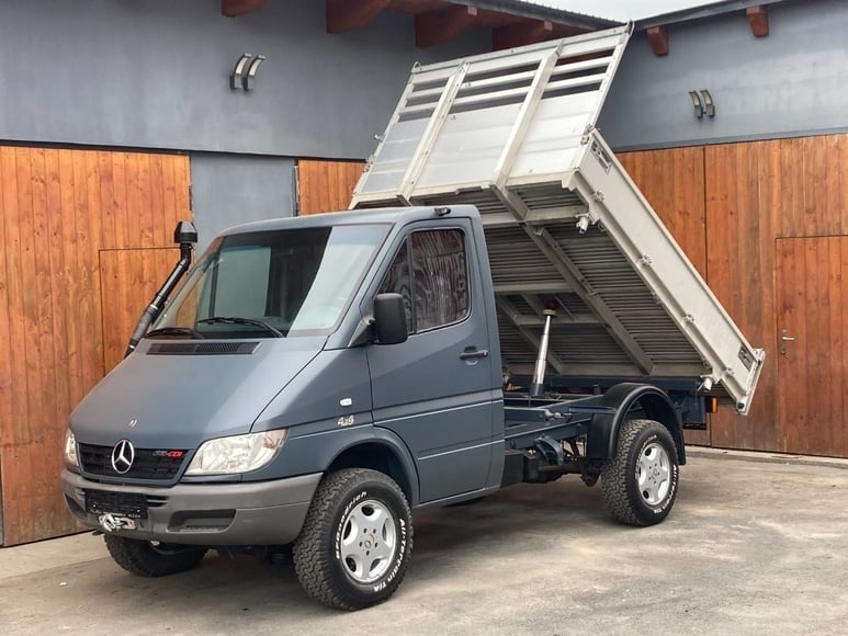 MERCEDES SPRINTER 316 4X4 2,7TD 3stranný sklápěč
