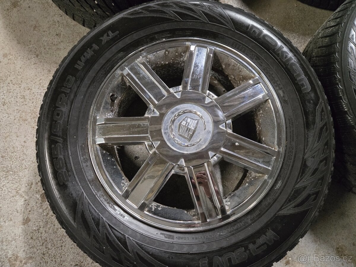 Hliníkova kola 6x139.7 + zimni pneu 265/60r18