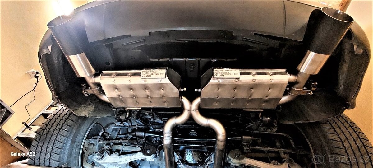 Jeep Grand Cherokee 5,7 Hemi duální Cat-Back nerezový výfuk