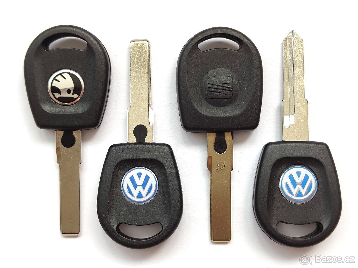 Klíč Škoda Volkswagen Audi Seat HU66 ID48 Klíč = 150kč. Klí