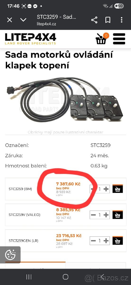 Range rover p38 moturky topení