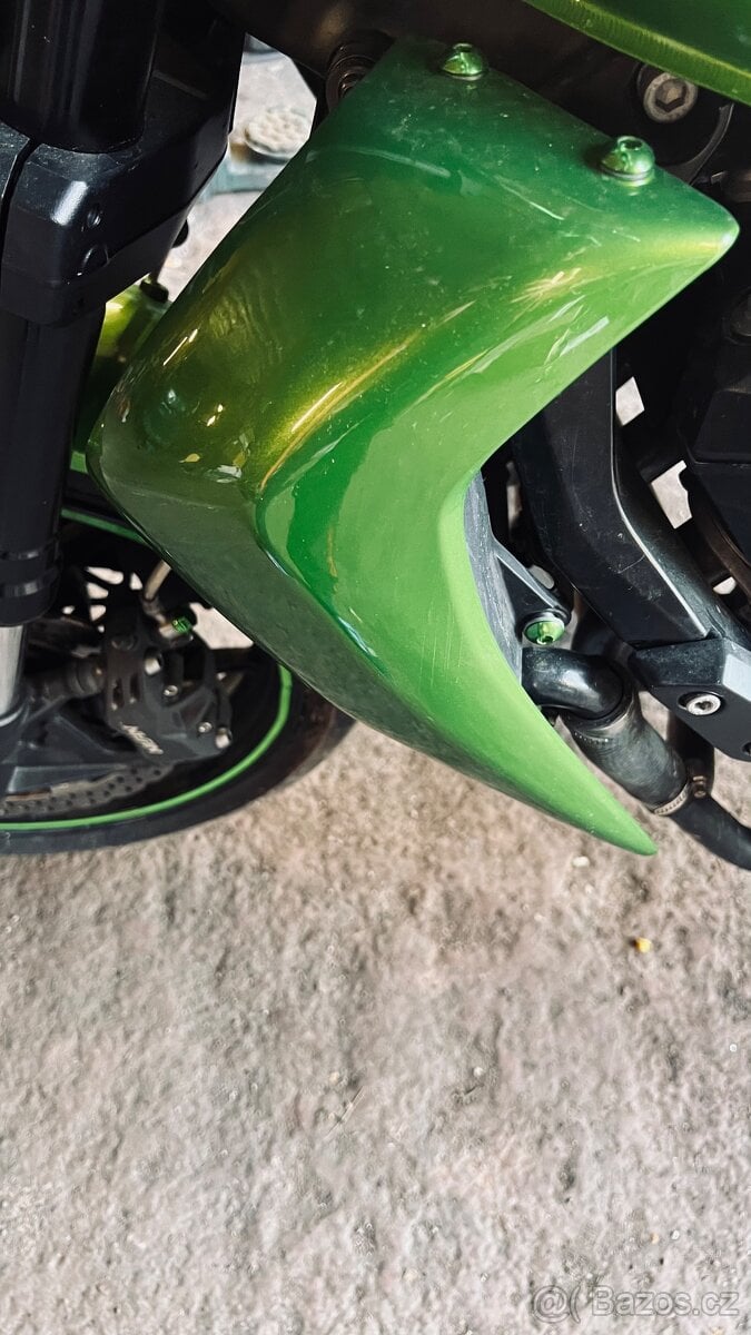 Kawasaki Z750 kryty chladiče nové zelené 2008-2014