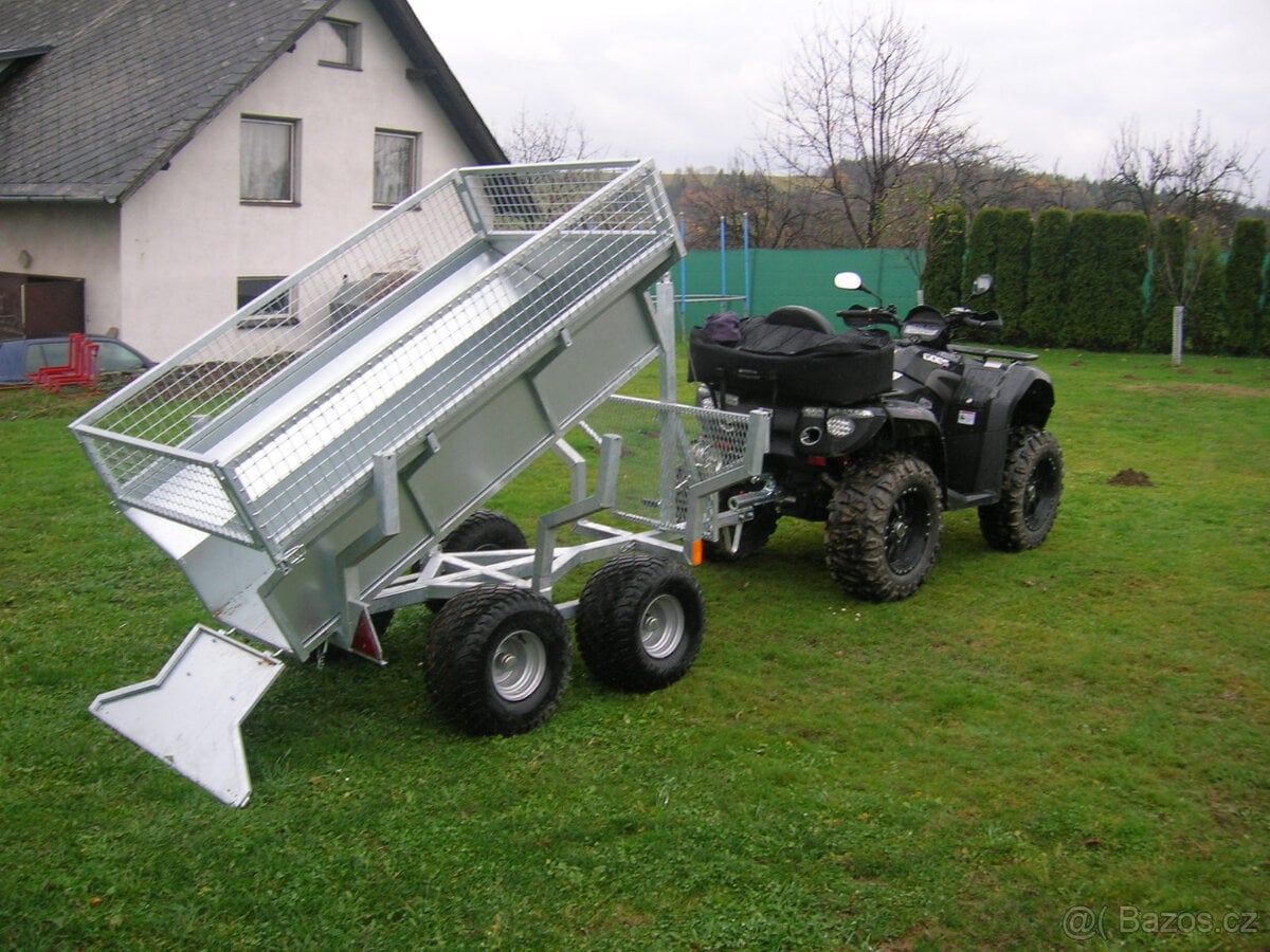 Přívěsný vozík 2 v 1 vyvážečka dřeva