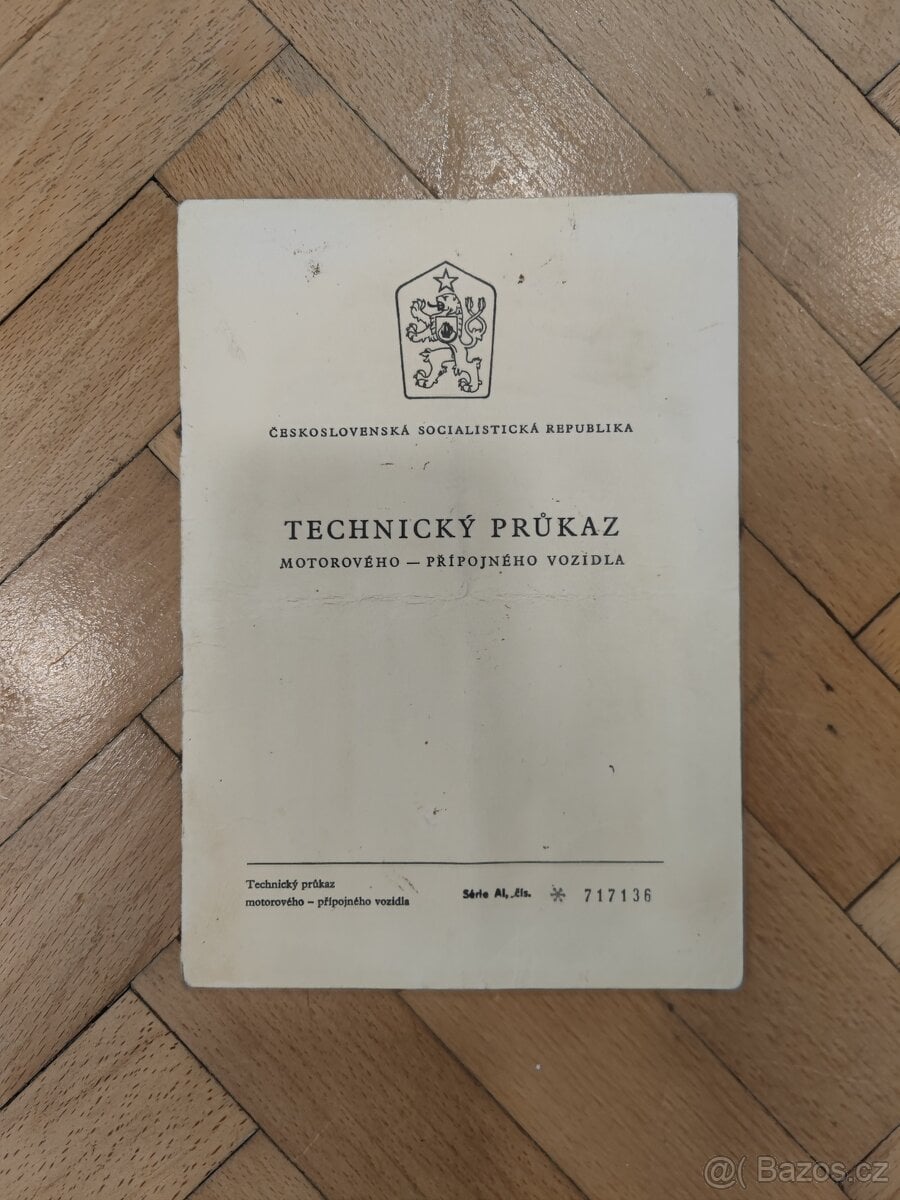 PLATNE DOKLADY SIMSON S51 ENDURO 1987