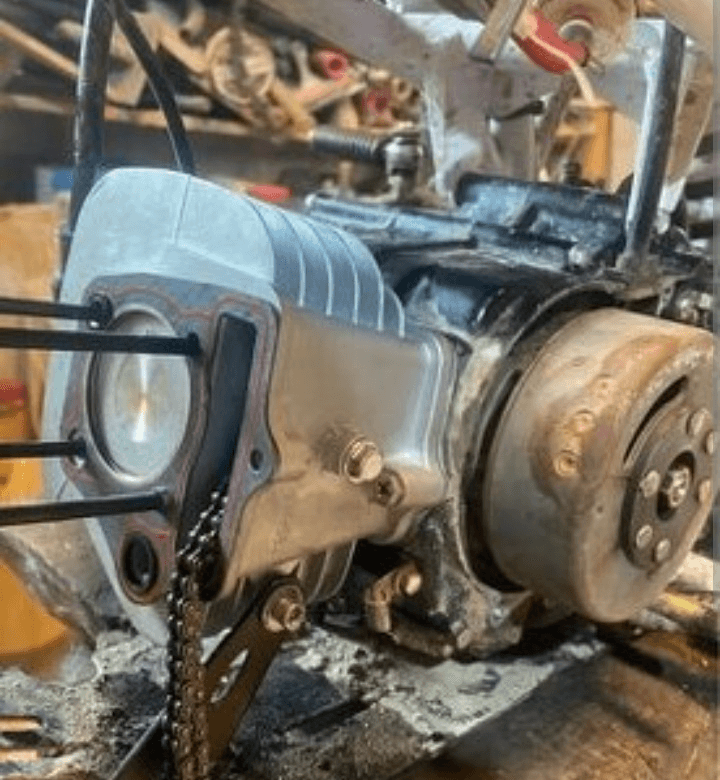 Oprava piť bike štvorkolky