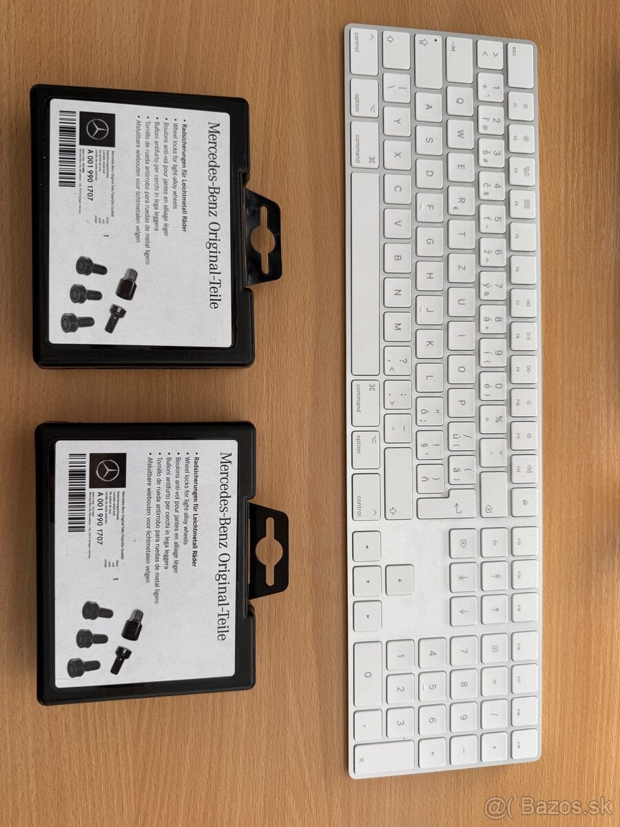 POSLEDNÝ KUS Mercedes sada zabezpečovacích skrutiek