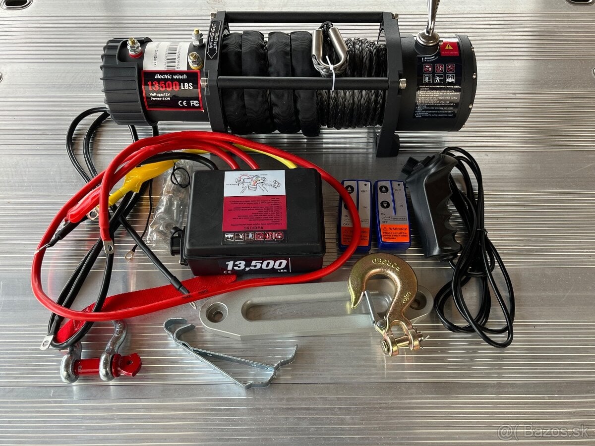 Elektrický naviják 12V 6100kg   12v