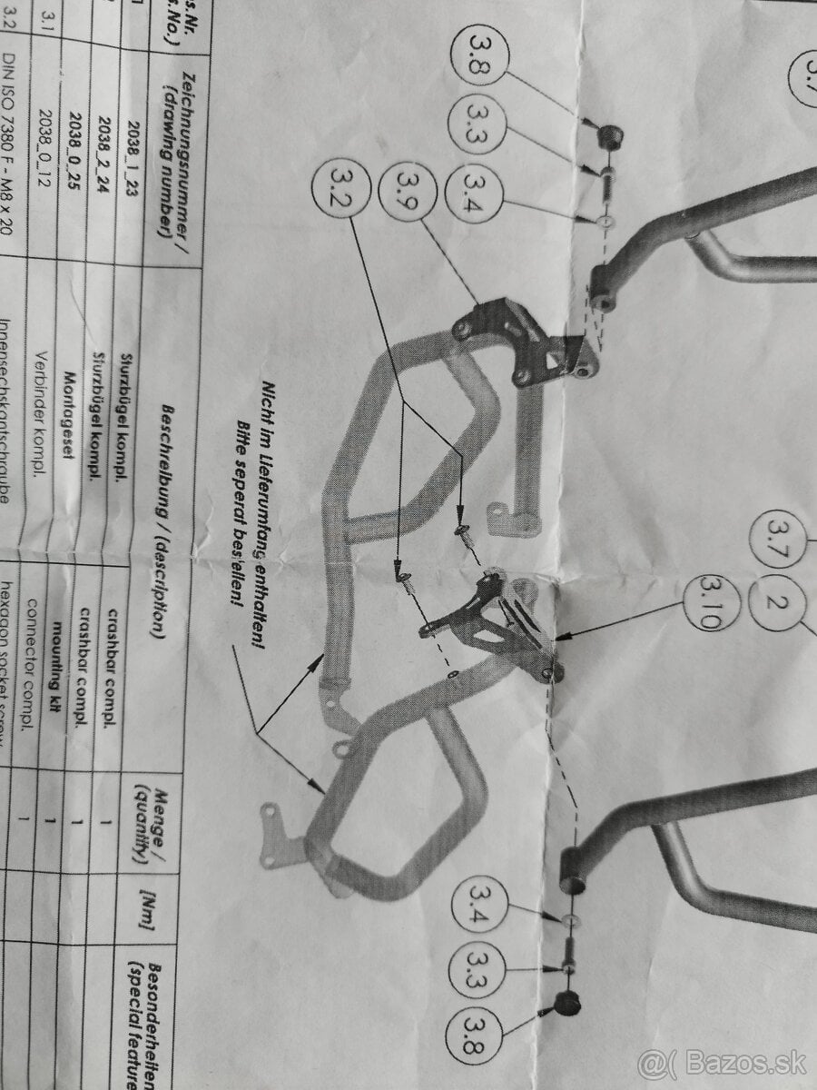 ochrany rám honda crf 1100