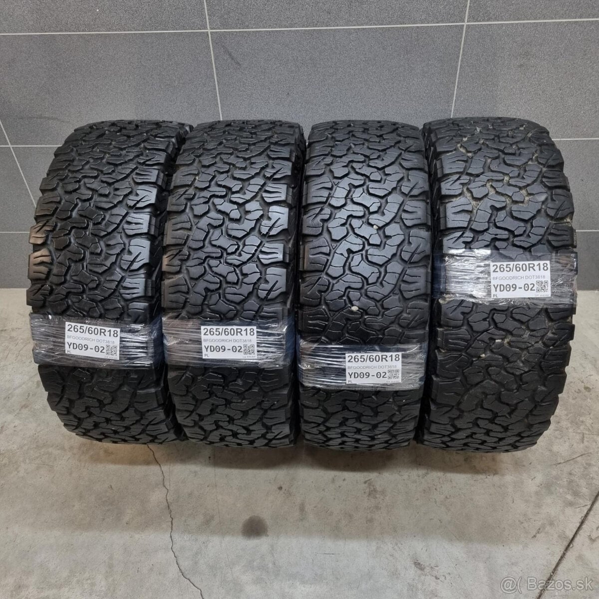 Letné pneumatiky 265/60R18 BFGOODRICH offroad