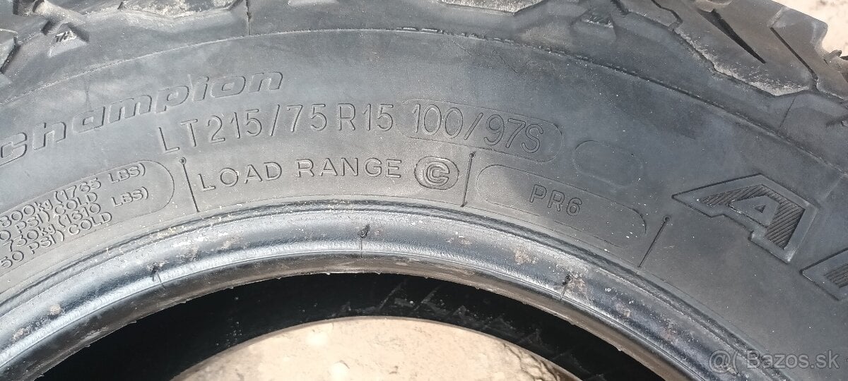 Predám pneu Bf goodrich all terrain