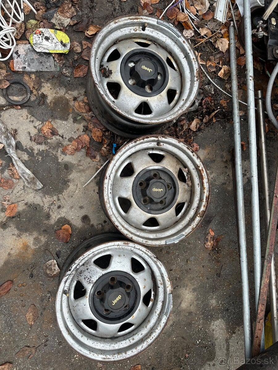 Wrangler YJ plechové disky - origo