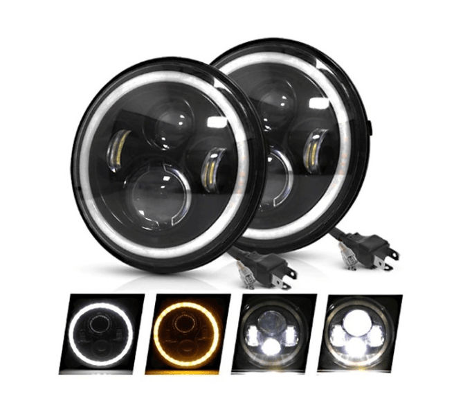 LED Svetlomety Okrúhle 178mm (Angel Eyes)