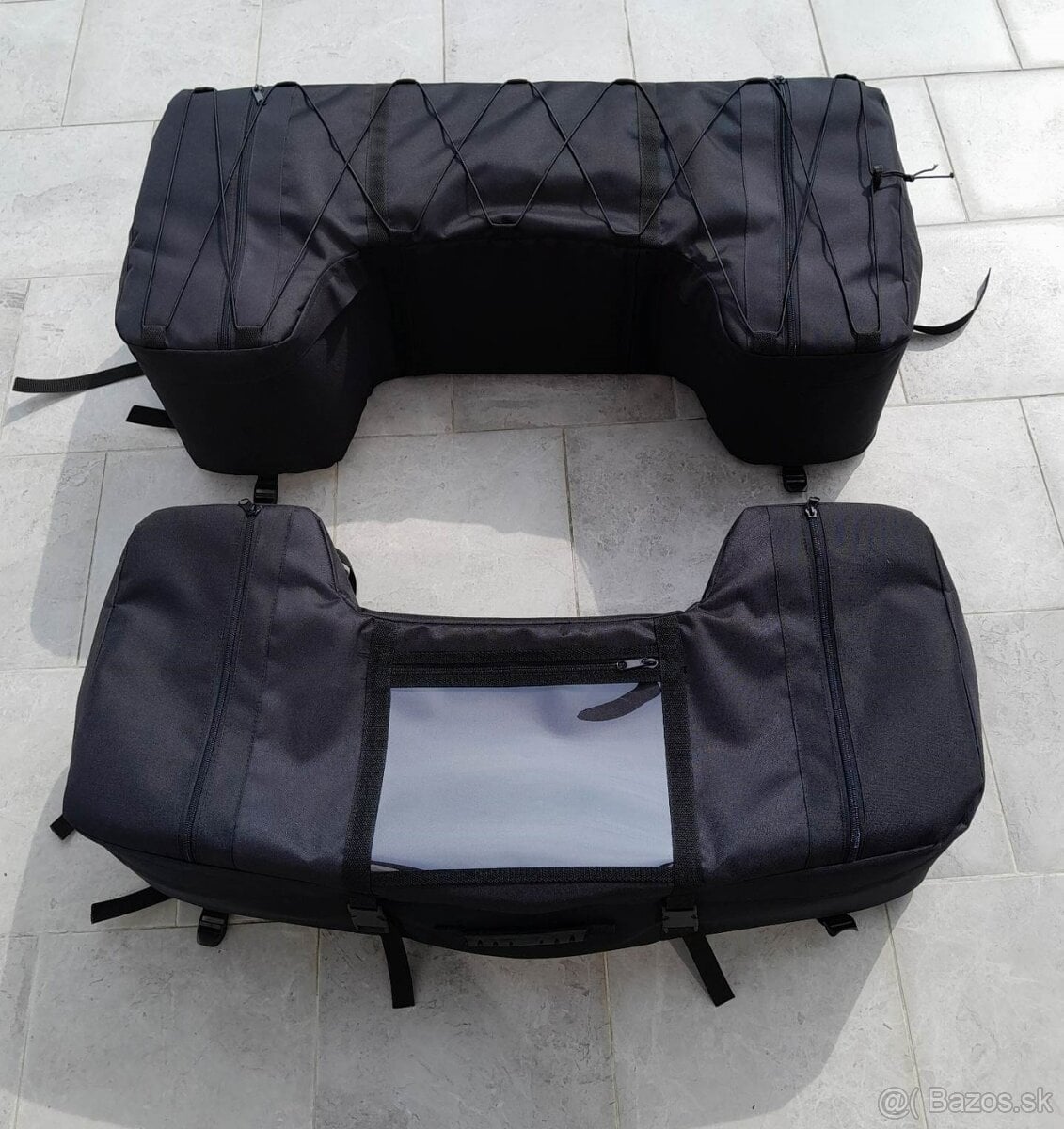 kufor, box na štvorkolku - čierna