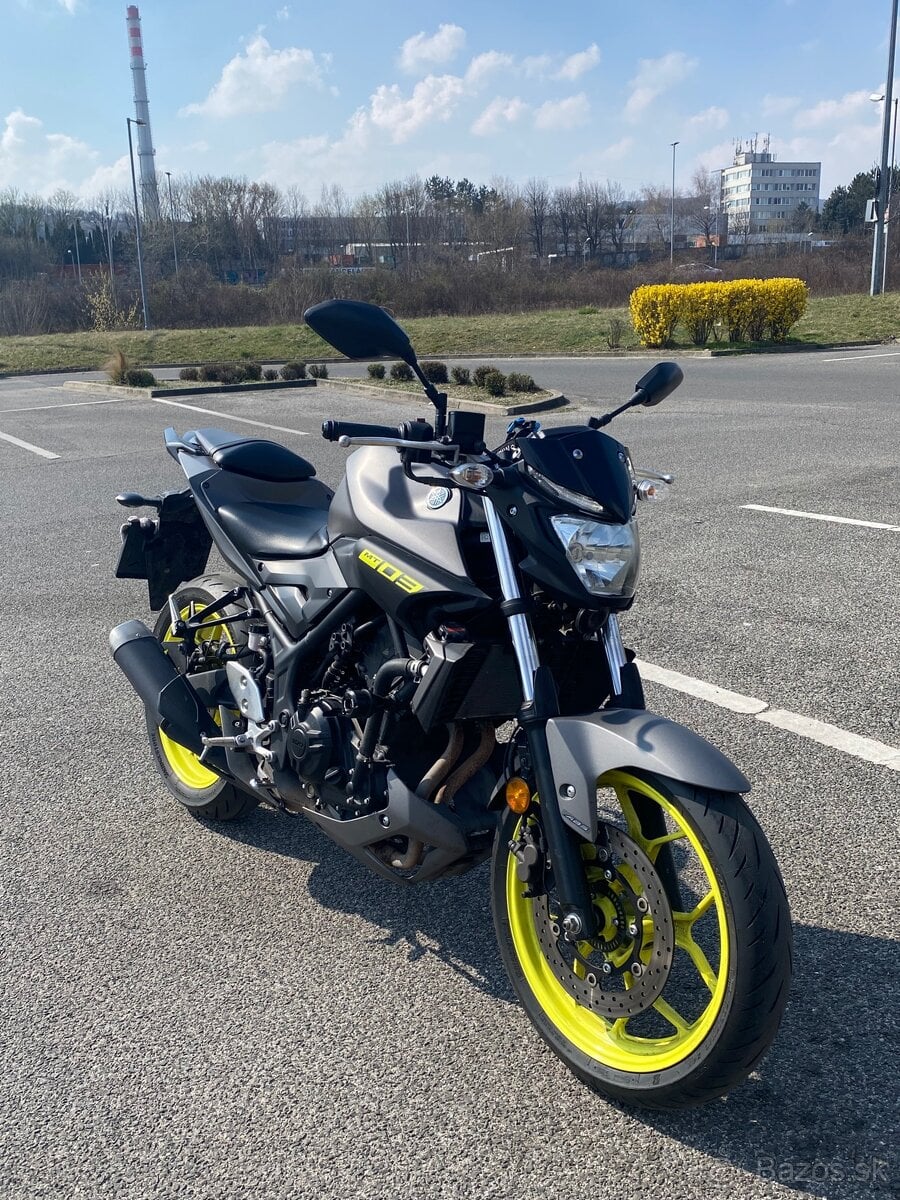 YAMAHA MT03 2018, NOVÁ STK, NOVÉ PNEU