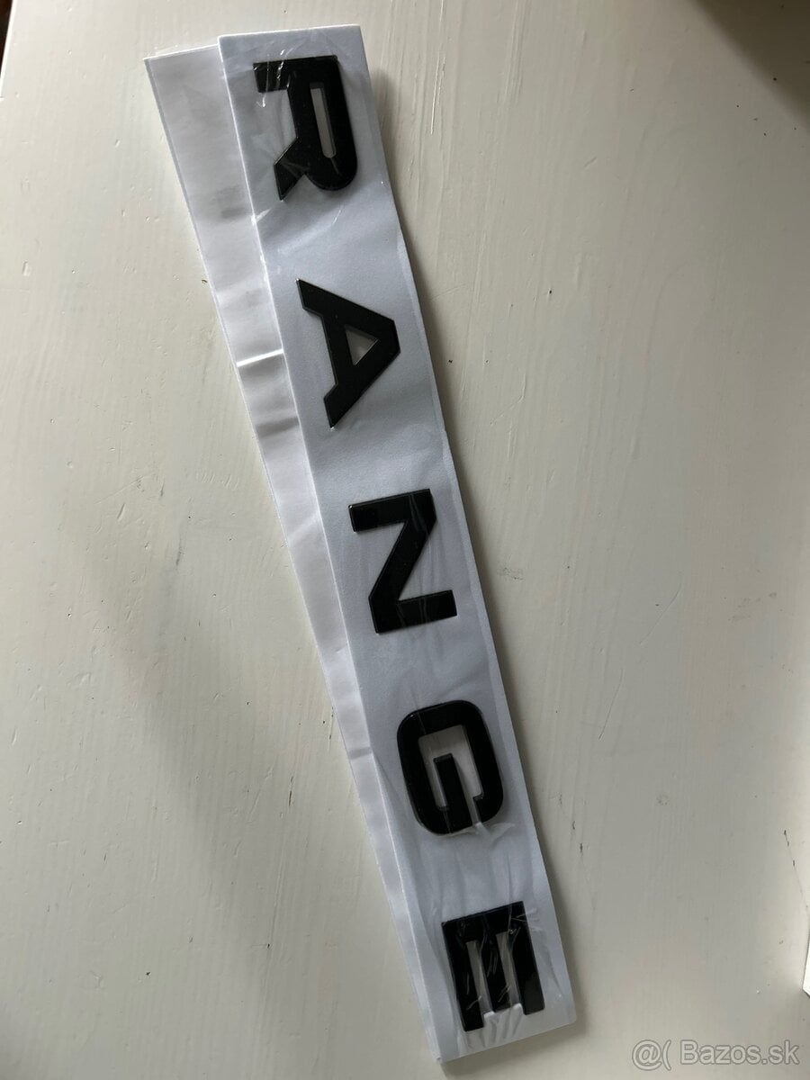 Range Rover nápis nalepovací