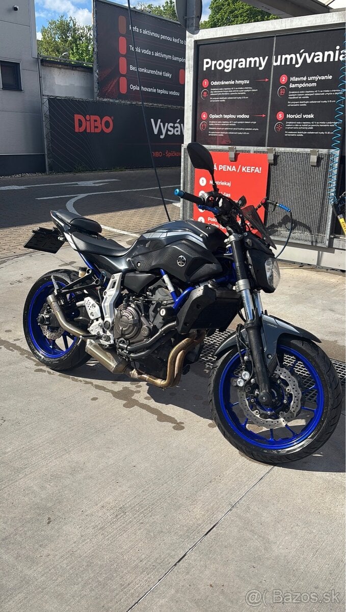 Yamaha MT-07 – 55 kW / TP 35 kW | 40 000 km | MIVV výfuk