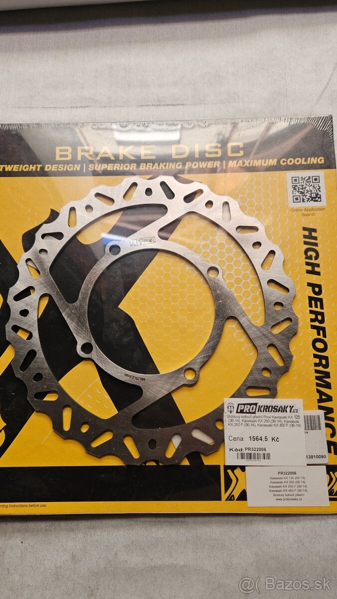 Kawasaki  kx kxf 125 - 450 2006 - 2014 predny kotuc novy