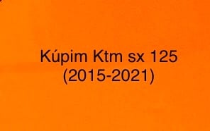 KÚPIM KTM SX 125