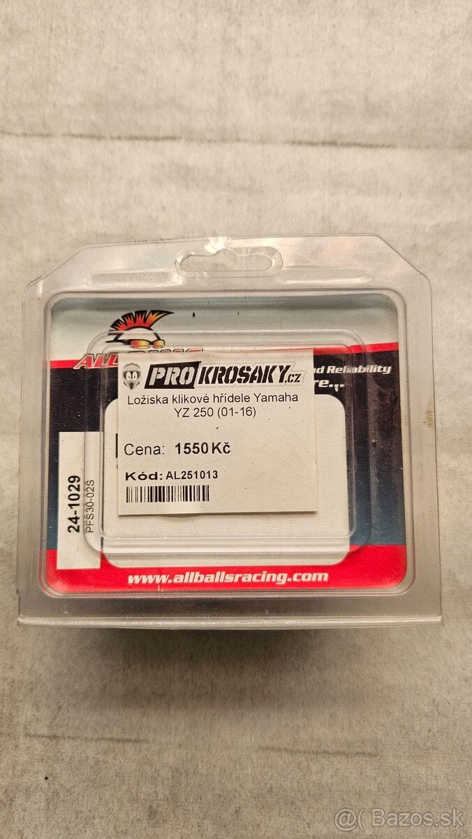 Yamaha yz250 loziska kluky allbals