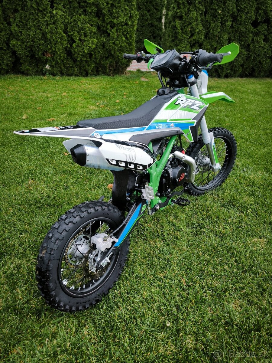 Pitbike 125cc 17/14 E-Start Zelená