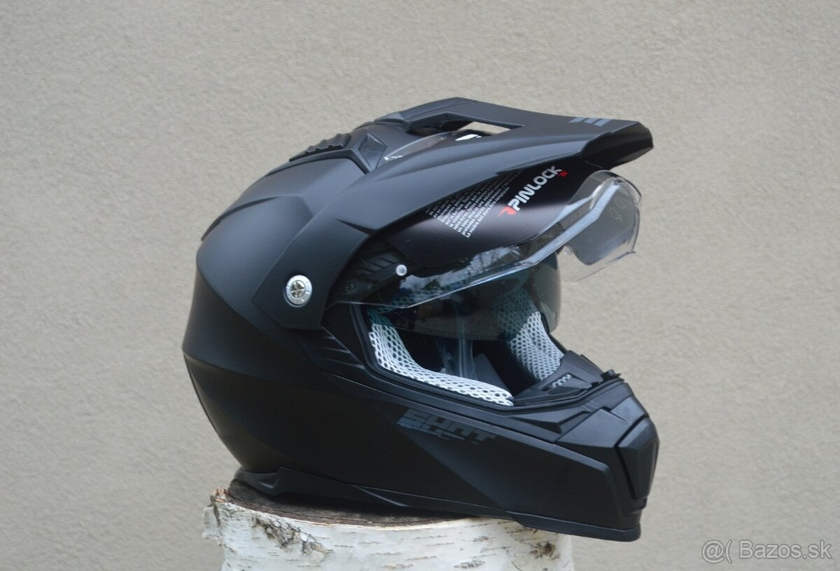 Predám SHOT matná čierna helma prilba enduro