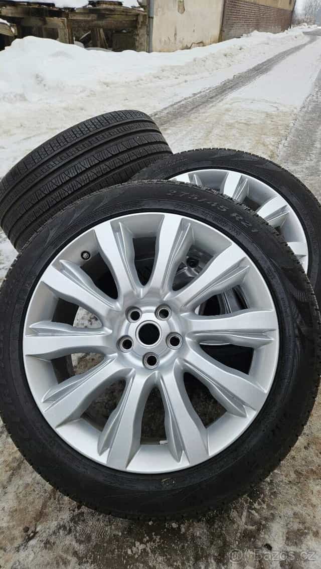 TOP ALU kola Land Rover 21" – 5×120, Pirelli 98 %