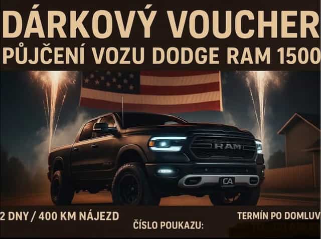 Dárkový poukaz půjčení vozu Dodge Ram 1500