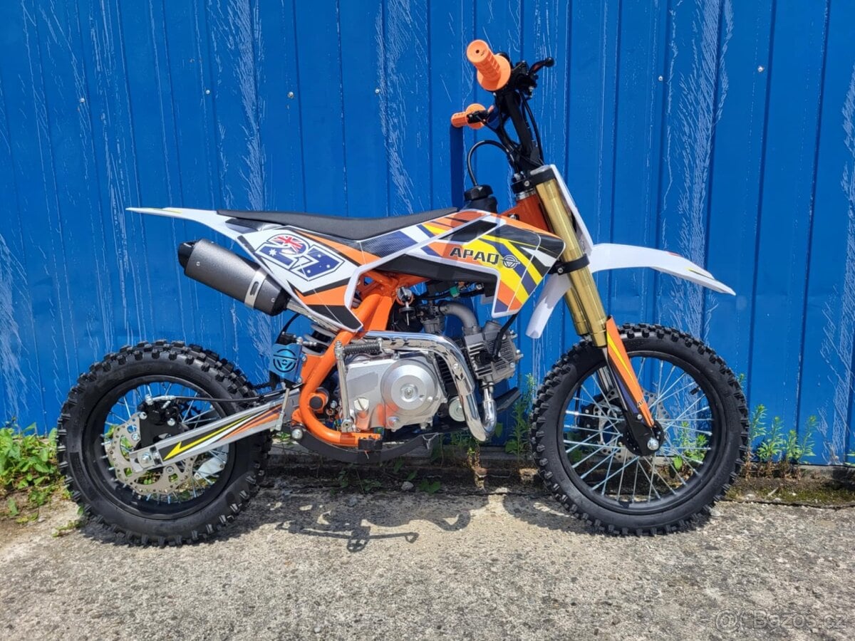 Pitbike APAQ 125ccm XB27 14/12 E-START poloautomat zelený