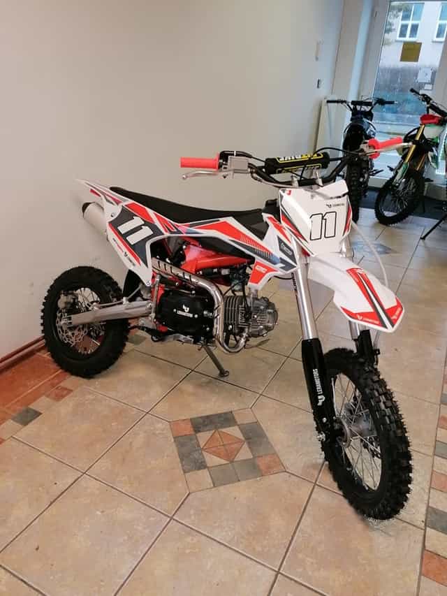Pitbike Shark 125ccm 17x14 oranžová