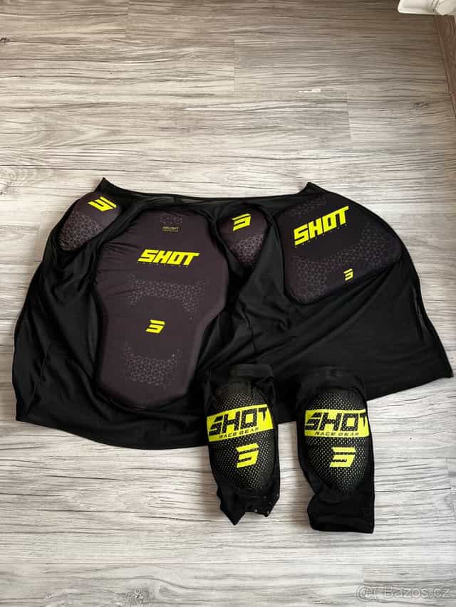 Chránič těla Shot Airlight černo-fluo žlutý XXL