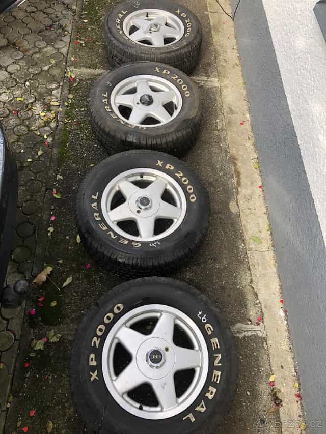4x ALU DR-C kola + pneu General XP2000 R15