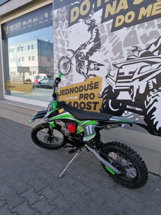 Pitbike Shark E-start 125ccm 17x14 zelená