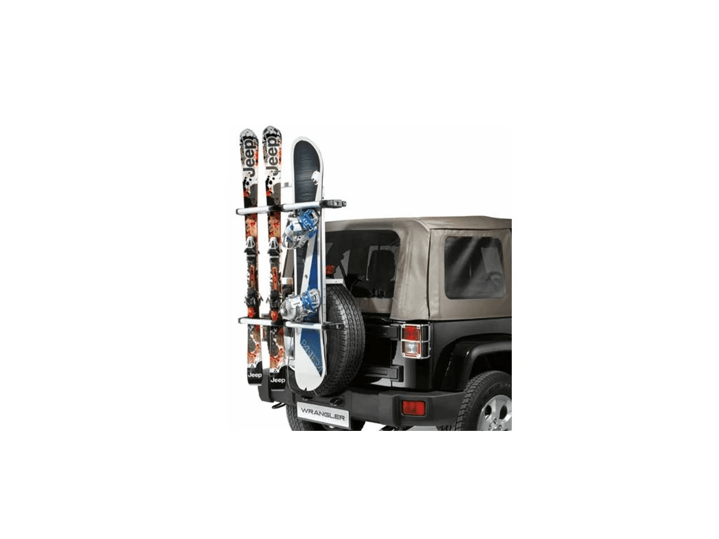 Originální nosič lyží a snowboardů jeep wrangler jk, Jl