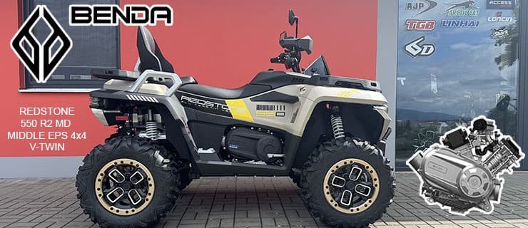 Nová čtyřkolka BENDA ROCKSTONE 550 R2 MD MIDDLE V-TWIN