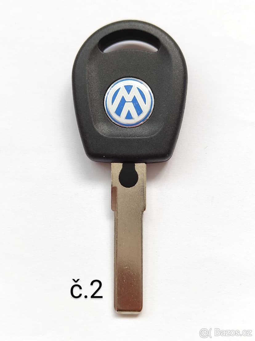 Klíč Škoda Volkswagen Audi Seat HU66 ID48 Klíč = 150kč. Klí
